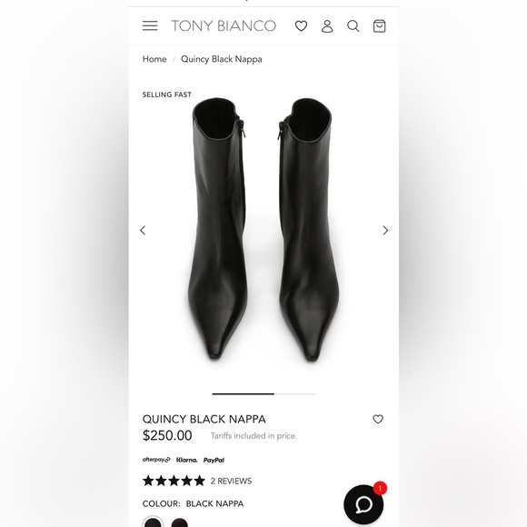 Tony Bianco Quincy Black Nappa Boots NEW - Picture 4 of 16